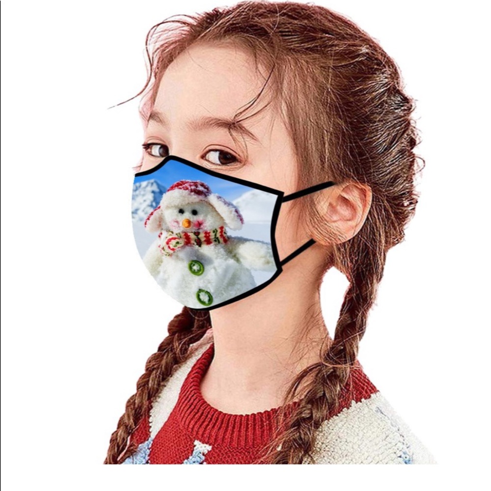 2 For $20 NIB Reusable Kids Christmas Face Mask
